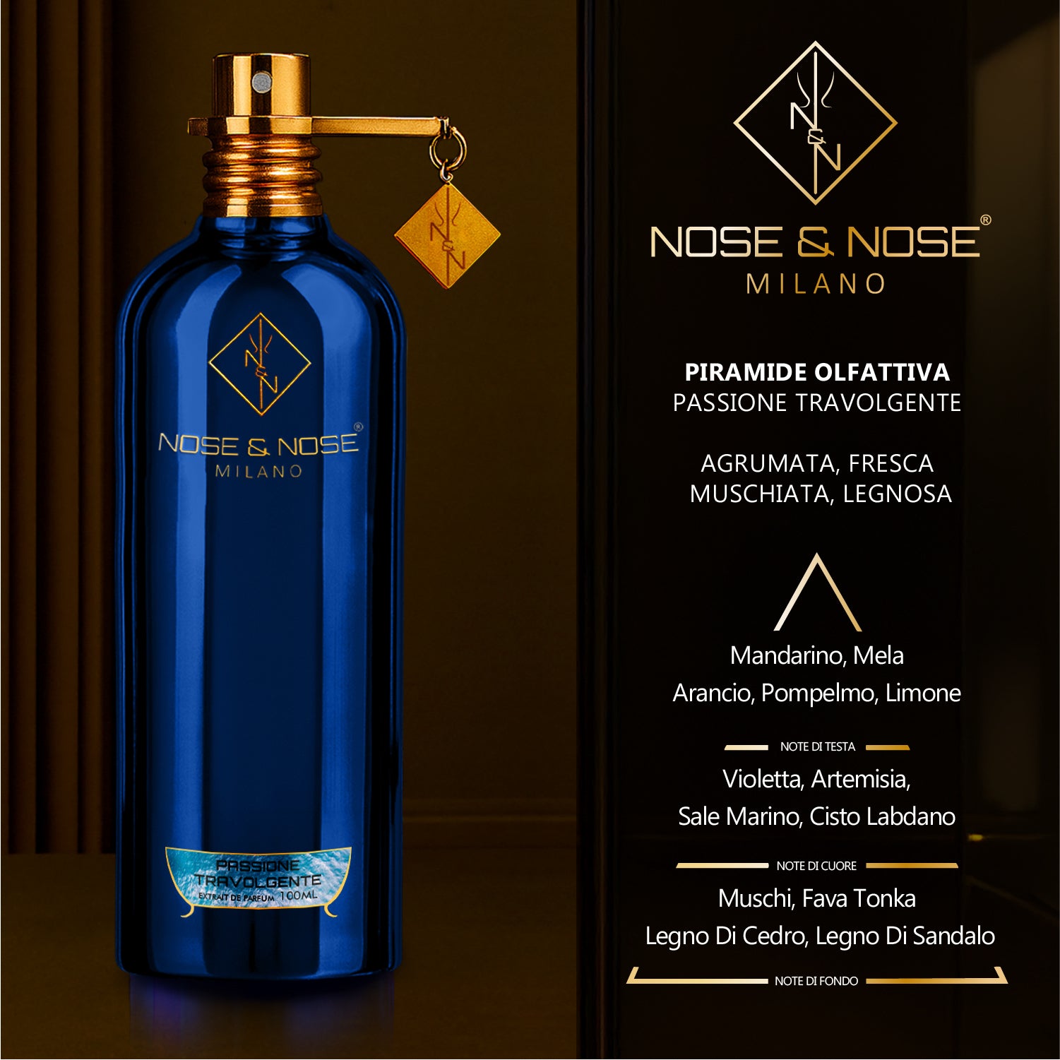 Nose & Nose Passione Travolgente Extrait de Parfum – Profumo Intenso e Sensuale