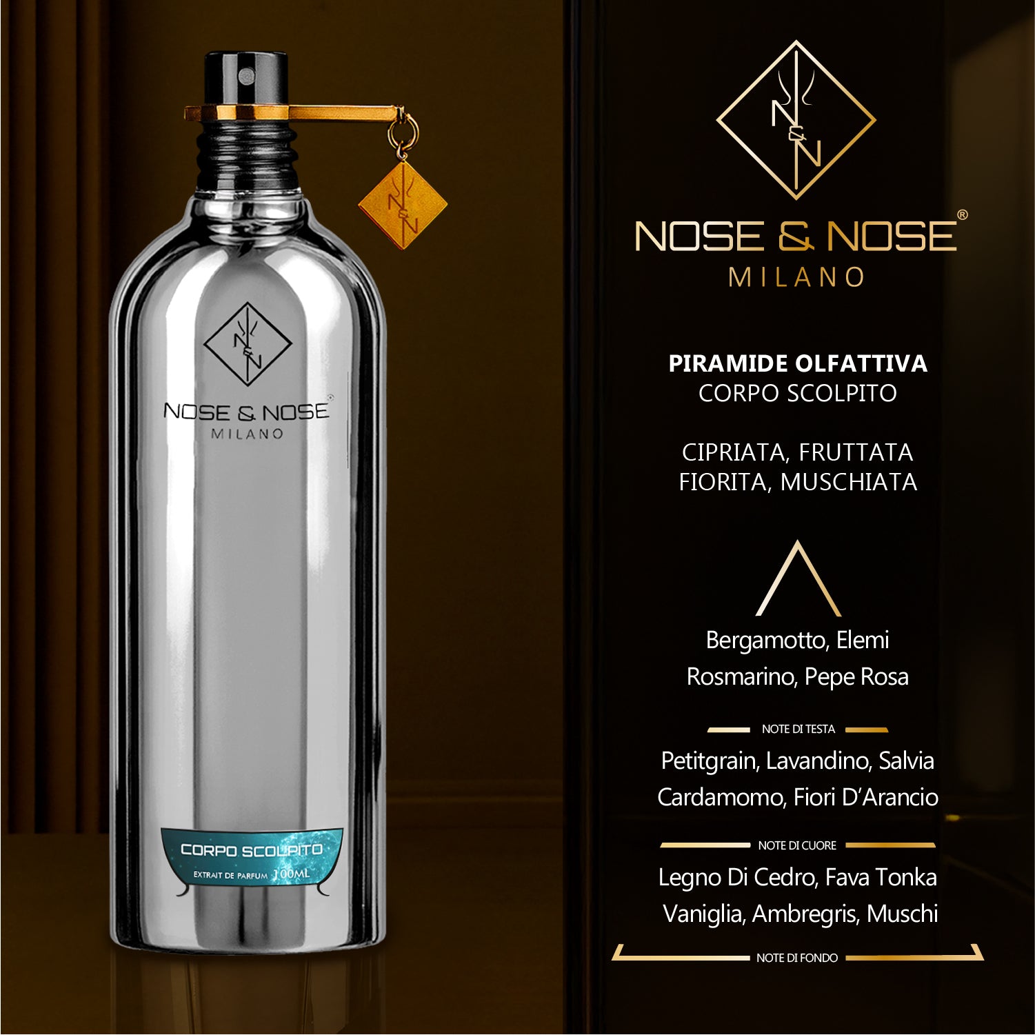Nose & Nose Corpo Scolpito Extrait de Parfum – Profumo Elegante e Deciso