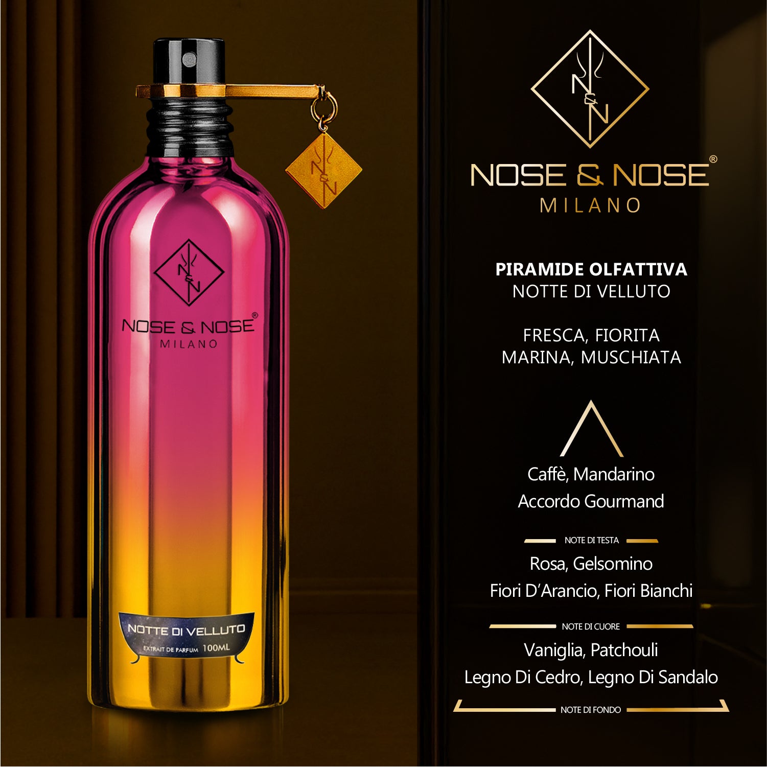 Nose & Nose Notte di Velluto Extrait de Parfum – Profumo Intenso e Avvolgente