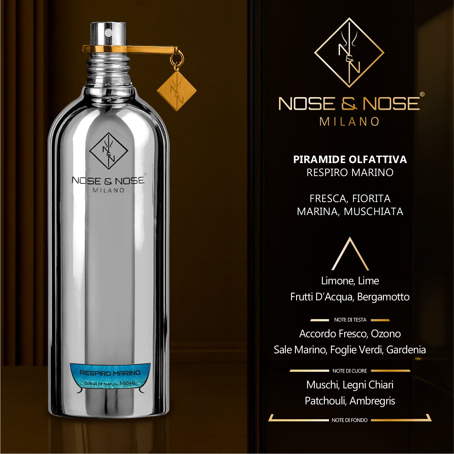 Nose & Nose Respiro Marino Extrait de Parfum – Profumo Marino Fresco Agrumato