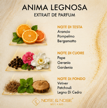 Nose & Nose Anima Legnosa Extrait de Parfum - Profumo Elegante e Avvolgente