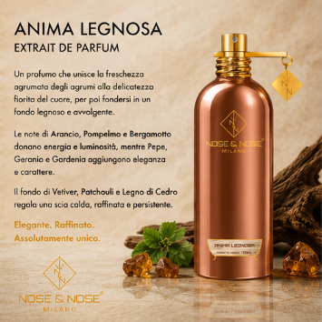 Nose & Nose Anima Legnosa Extrait de Parfum - Profumo Elegante e Avvolgente