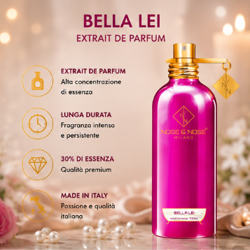 Nose & Nose Bella Lei Extrait de Parfum – Profumo Femminile Elegante e Raffinato