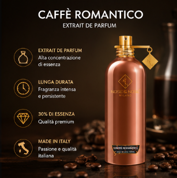 Nose & Nose Caffè Romantico Extrait de Parfum – Profumo Gourmand Intenso e Avvolgente