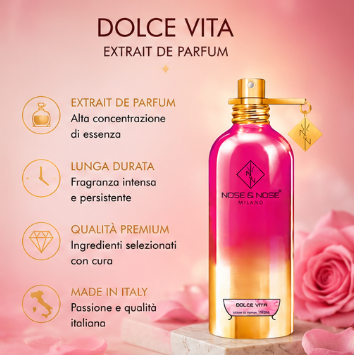 Nose & Nose Dolce Vita Extrait de Parfum – Profumo Femminile Dolce e Raffinato