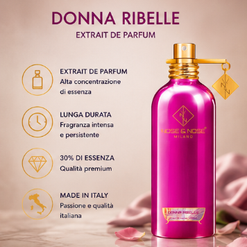 Nose & Nose Donna Ribelle Extrait de Parfum – Profumo Femminile Intenso e Audace