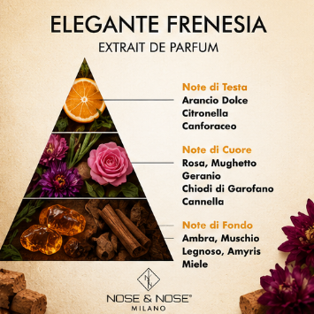 Nose & Nose Elegante Frenesia Extrait de Parfum – Profumo femminile raffinato, intenso e avvolgente