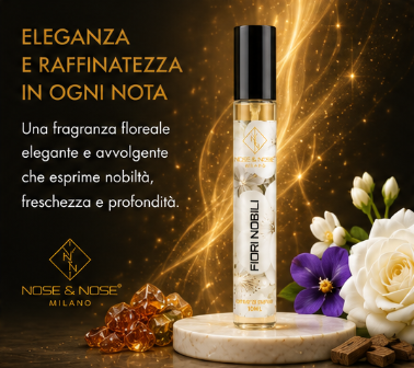 Nose & Nose - Fiori Nobili Extrait de Parfum - Profumo di Nicchia Floreale, Elegante e Avvolgente