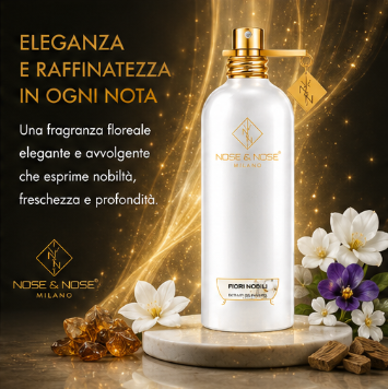 Nose & Nose - Fiori Nobili Extrait de Parfum - Profumo di Nicchia Floreale, Elegante e Avvolgente