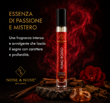 Nose & Nose Fumo Rosso Extrait de Parfum – Profumo intenso, caldo e misterioso