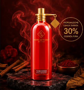 Nose & Nose Fumo Rosso Extrait de Parfum – Profumo intenso, caldo e misterioso