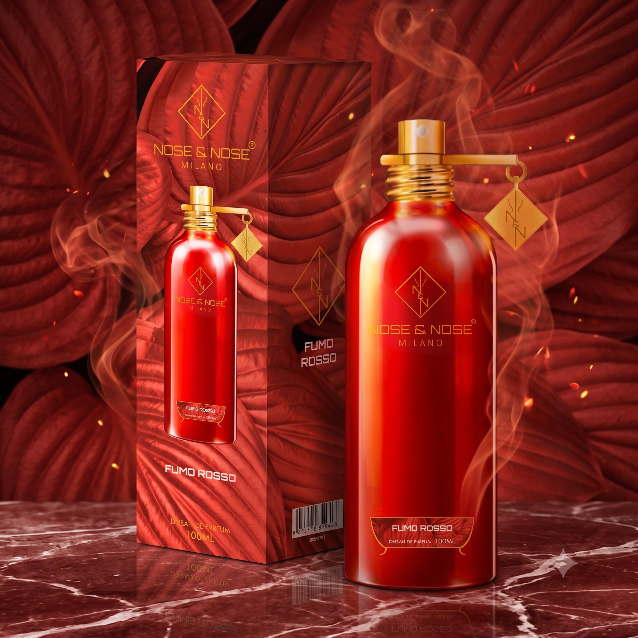 Nose & Nose Fumo Rosso Extrait de Parfum – Profumo intenso, caldo e misterioso