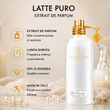 Nose & Nose Latte Puro Extrait de Parfum – Profumo di Nicchia Unico e Raffinato