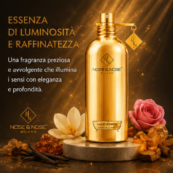 Nose & Nose - Luce Dorata Extrait de Parfum - Profumo di Nicchia Luminoso, Prezioso e Avvolgente