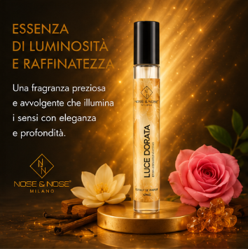 Nose & Nose - Luce Dorata Extrait de Parfum - Profumo di Nicchia Luminoso, Prezioso e Avvolgente