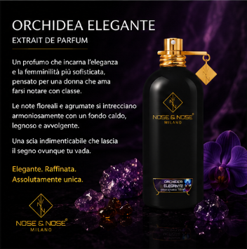 Nose & Nose Orchidea Elegante Extrait de Parfum - Profumo Intenso, Raffinato e Avvolgente