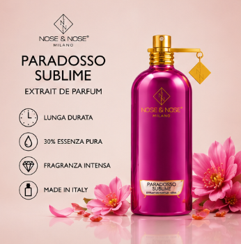 Nose & Nose Paradosso Sublime Extrait de Parfum – Femminile Luminoso, Avvolgente e Sofisticato