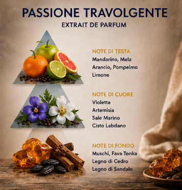 Nose & Nose Passione Travolgente Extrait de Parfum – Profumo Intenso e Sensuale