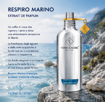 Nose & Nose Respiro Marino Extrait de Parfum – Profumo Marino Fresco Agrumato