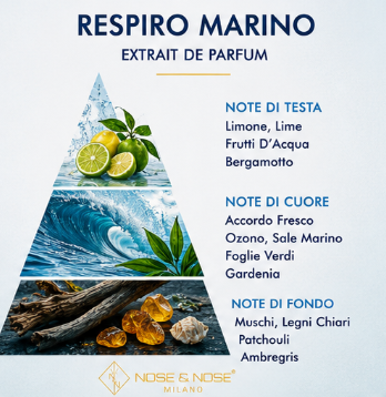 Nose & Nose Respiro Marino Extrait de Parfum – Profumo Marino Fresco Agrumato