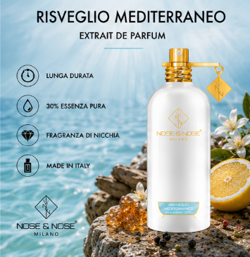 Nose & Nose Risveglio Mediterraneo Extrait de Parfum – Profumo Fresco e Avvolgente