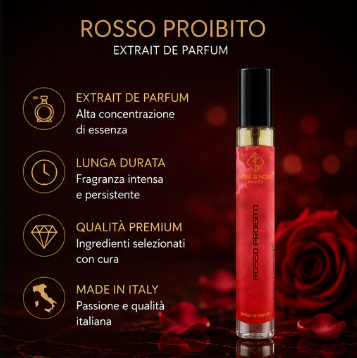 Nose & Nose Rosso Proibito Extrait de Parfum – Profumo Intenso e Seducente