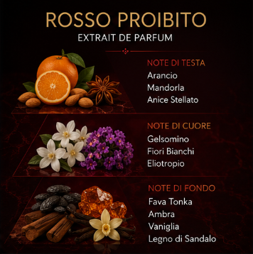 Nose & Nose Rosso Proibito Extrait de Parfum – Profumo Intenso e Seducente