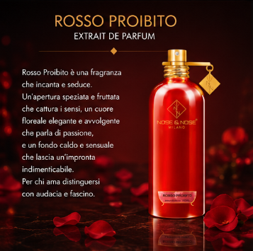 Nose & Nose Rosso Proibito Extrait de Parfum – Profumo Intenso e Seducente
