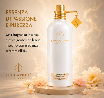 Nose & Nose Devozione Intensa Extrait de Parfum – Femminile Luminoso, Delicato e Avvolgente