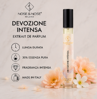 Nose & Nose Devozione Intensa Extrait de Parfum – Femminile Luminoso, Delicato e Avvolgente