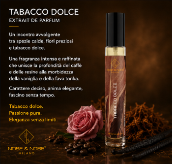 Nose & Nose Tabacco Dolce Extrait de Parfum – Profumo al Tabacco Speziato e Vanigliato