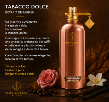 Nose & Nose Tabacco Dolce Extrait de Parfum – Profumo al Tabacco Speziato e Vanigliato
