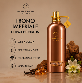Nose & Nose - Trono Imperiale Extrait de Parfum - Profumo di Nicchia Intenso, Elegante e Maestoso