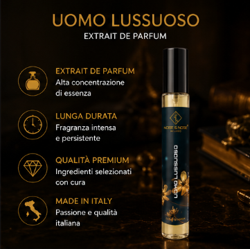 Nose & Nose Uomo Lussuoso Extrait de Parfum – Profumo Maschile Elegante e Distintivo