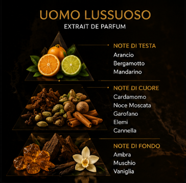 Nose & Nose Uomo Lussuoso Extrait de Parfum – Profumo Maschile Elegante e Distintivo