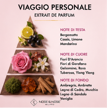 Nose & Nose Viaggio Personale Extrait de Parfum – Profumo Intenso e Raffinato